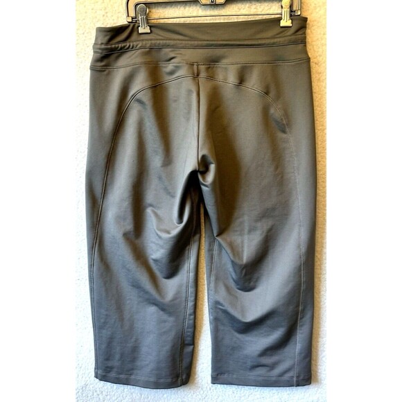 Nike Pants Women Large 12-14‎ Gray Legging Cropped Stretch Pull On Fit Dry - Picture 4 of 10